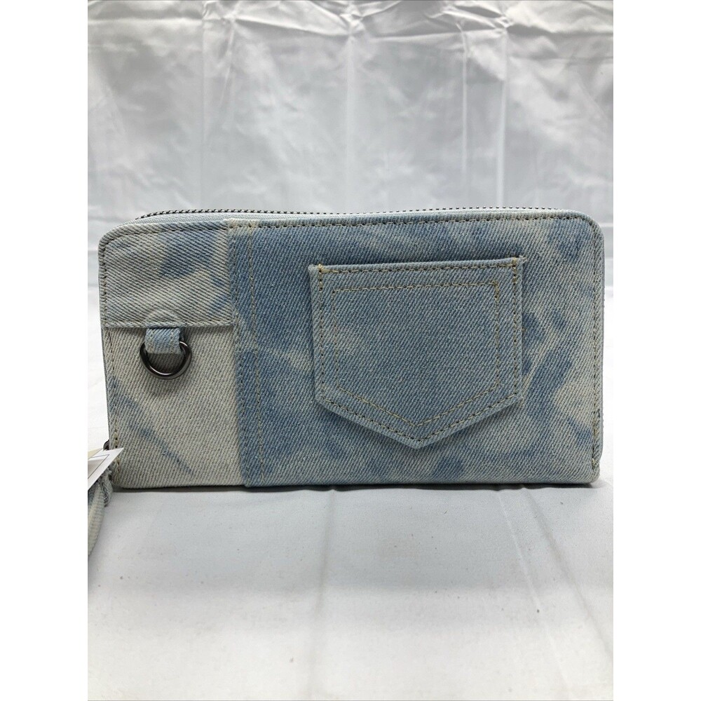 No Boundaries Blue Jean Wristlet
